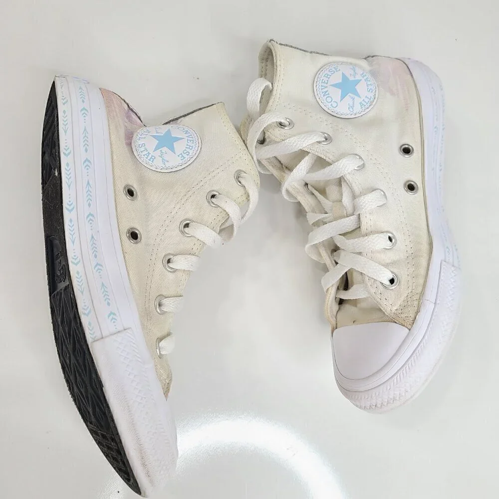 Converse Disney Chuck Taylor High Top White Frozen Elsa Sneakers